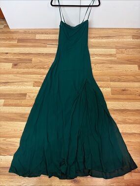 Reformation Dark Green long dress size 2
